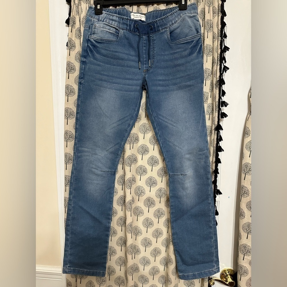 Women’s Free Planet pull-on sustainable denim pants size 30x32 EUC
